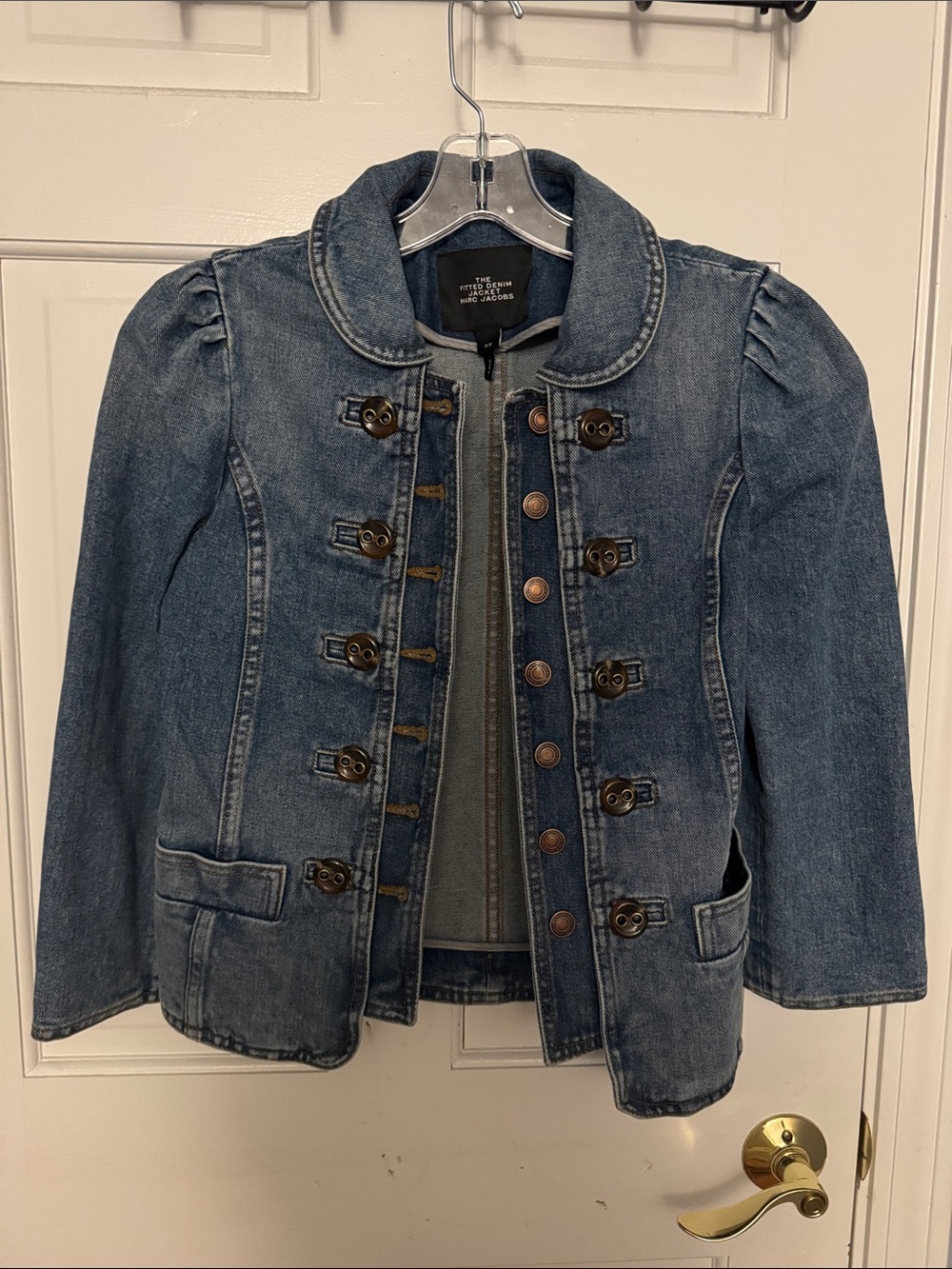 Marc Jacobs Blue Denim Military-Style Jean Jacket